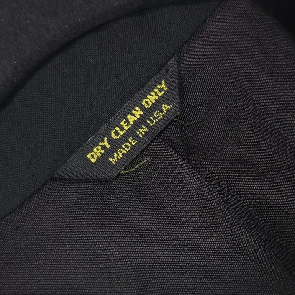 PIERRE BALMAIN Tuxedo Blazer Black Wool Satin Lapel 40R MADE IN USA‎
